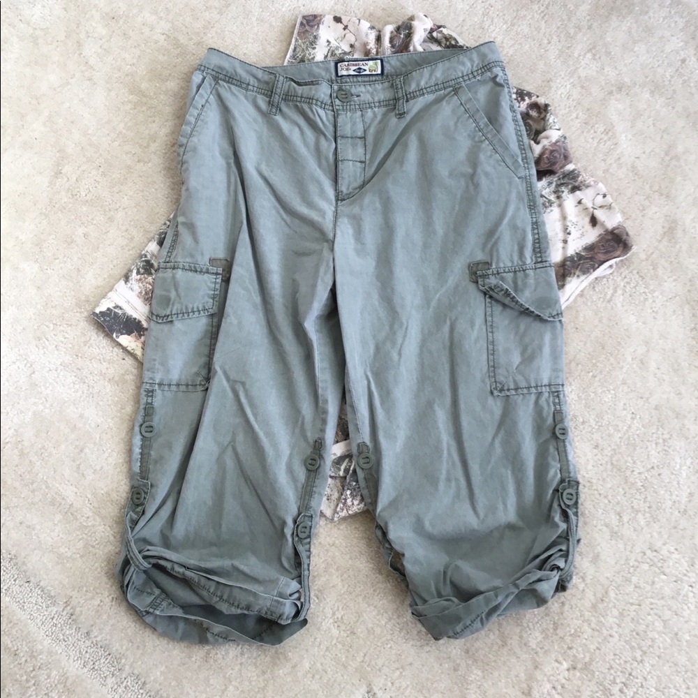 Distressed Cargo capris